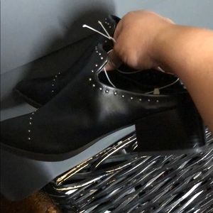 Black studded women’s shoes